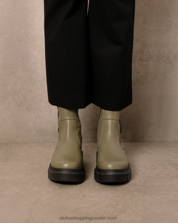 oklep - zeleni usnjeni škornji ženske Alohas 0D4R8209