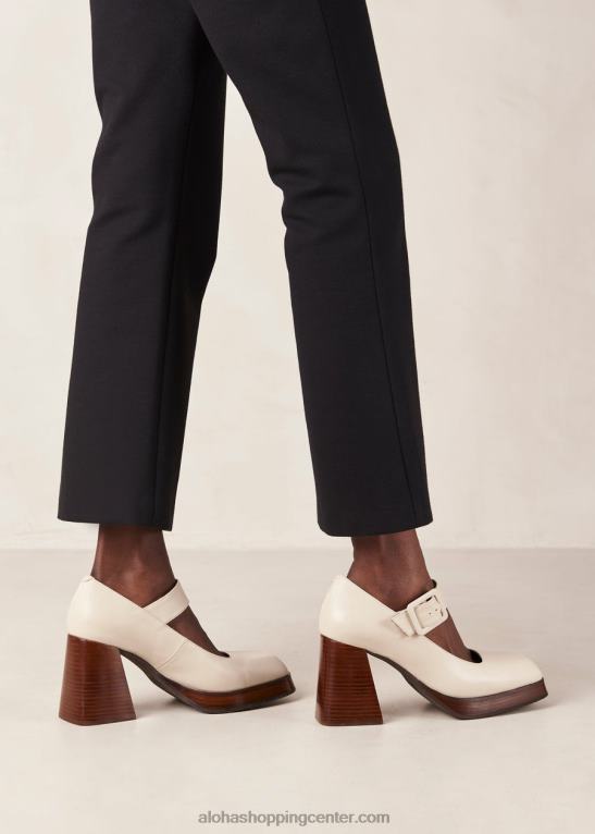 oregon - bele usnjene copate ženske Alohas 0D4R8284