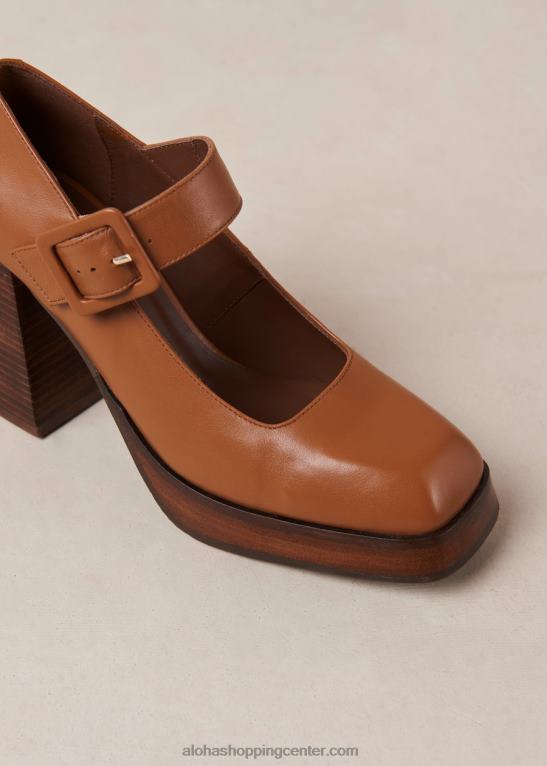 oregon - rjave usnjene copate ženske Alohas 0D4R8286