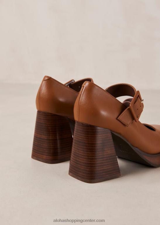 oregon - rjave usnjene copate ženske Alohas 0D4R8286