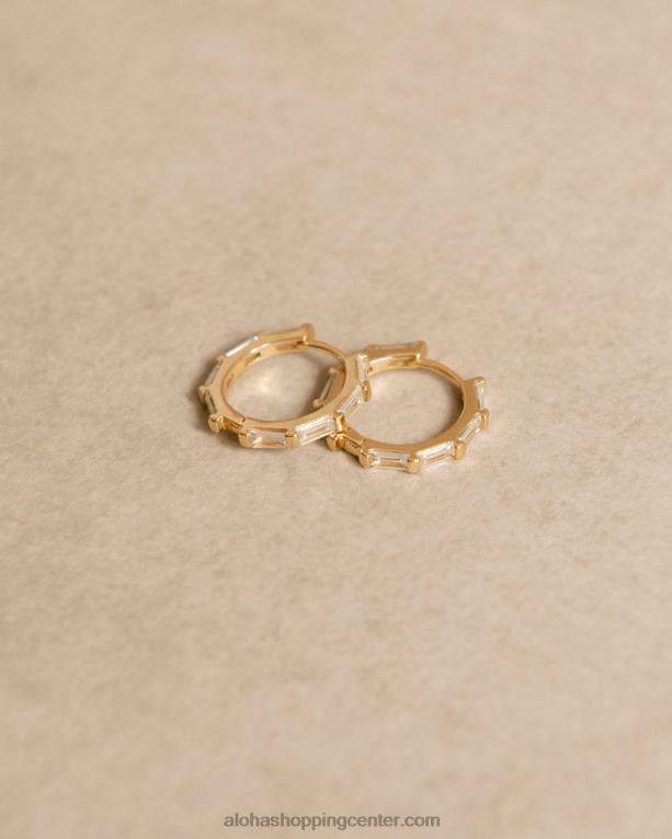 orlop - zlati in beli uhani ženske Alohas 0D4R81054