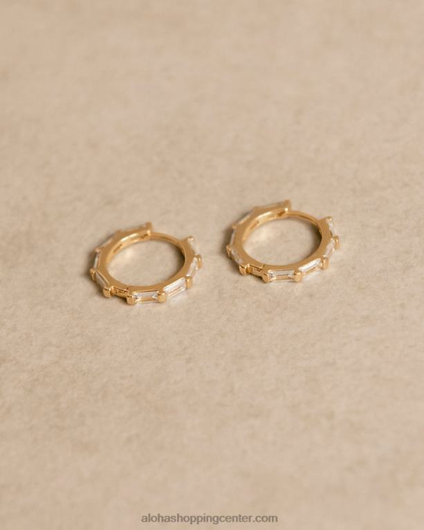 orlop - zlati in beli uhani ženske Alohas 0D4R81054