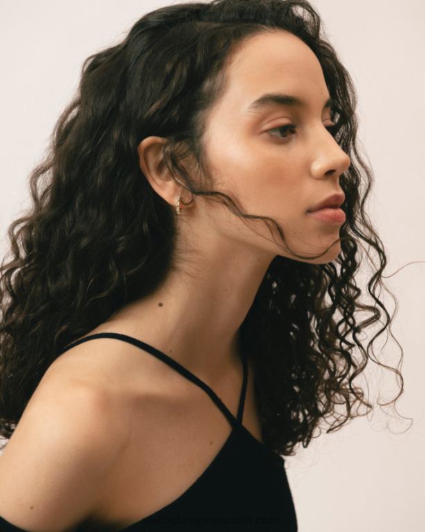 orlop - zlati in beli uhani ženske Alohas 0D4R81054