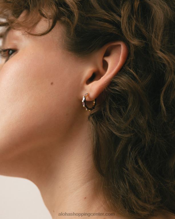 orlop - zlati in vijolični uhani ženske Alohas 0D4R81056