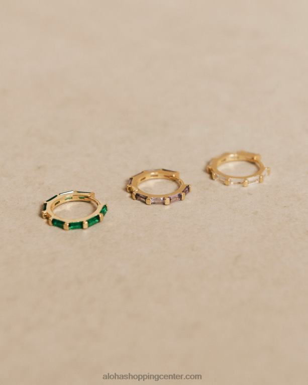 orlop - zlati in vijolični uhani ženske Alohas 0D4R81056