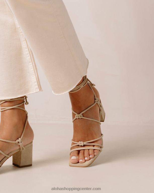 paloma - bež sandali iz semiša ženske Alohas 0D4R8167