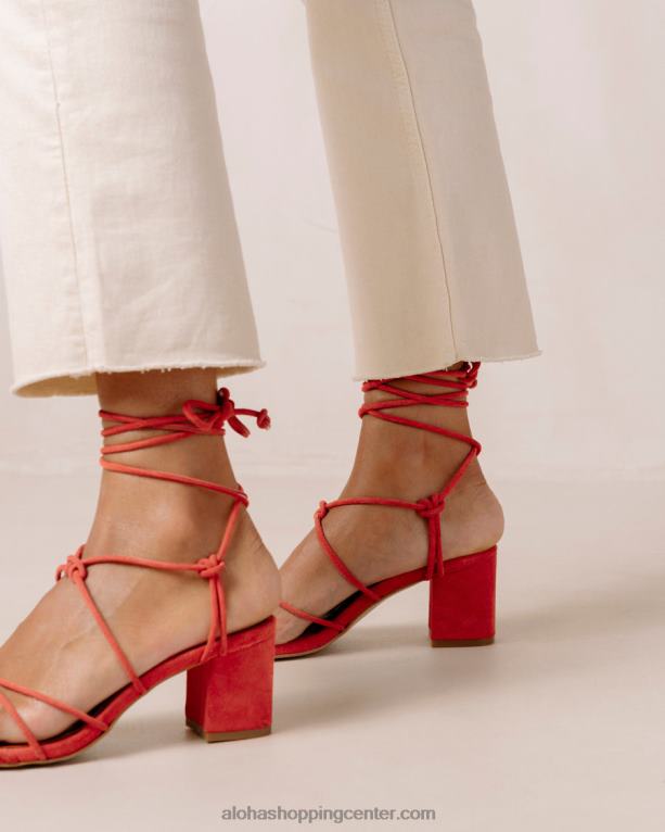 paloma - oranžni sandali iz semiša ženske Alohas 0D4R8168