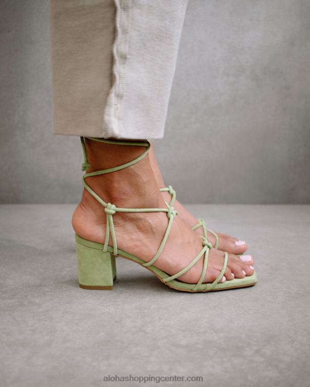 paloma - zeleni semišni sandali ženske Alohas 0D4R8169