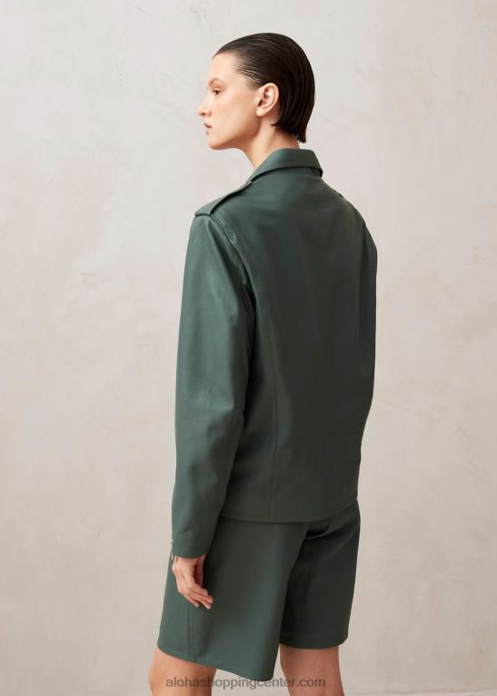 paris - zelena usnjena jakna ženske Alohas 0D4R81018