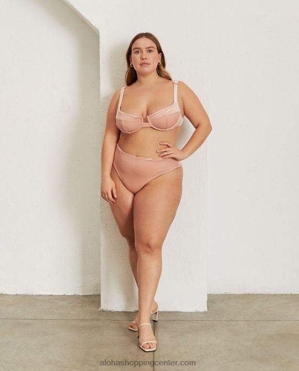 pentagon - roza žametni spodnji del bikinija ženske Alohas 0D4R8893