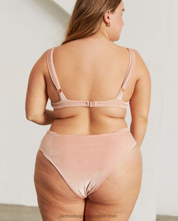 pentagon - roza žametni spodnji del bikinija ženske Alohas 0D4R8893