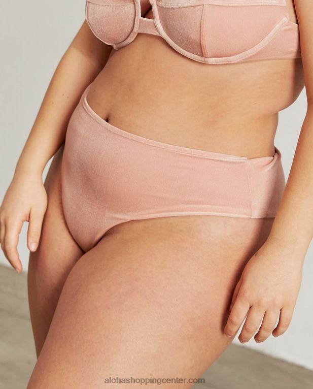 pentagon - roza žametni spodnji del bikinija ženske Alohas 0D4R8893