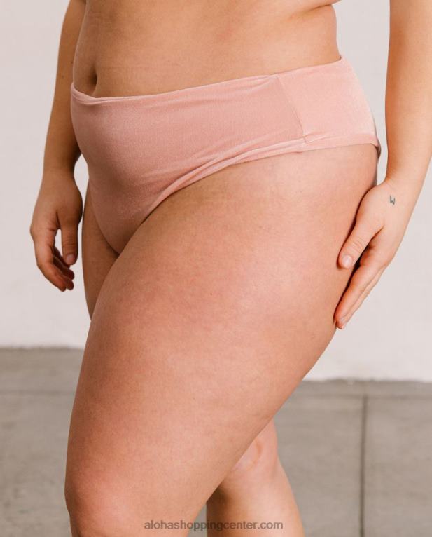 pentagon - roza žametni spodnji del bikinija ženske Alohas 0D4R8893