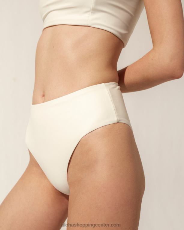 pentagon - spodnji del bikinija iz belega recikliranega najlona ženske Alohas 0D4R8841