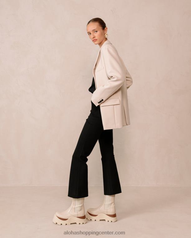 phoenix marcona - beli usnjeni škornji ženske Alohas 0D4R8577