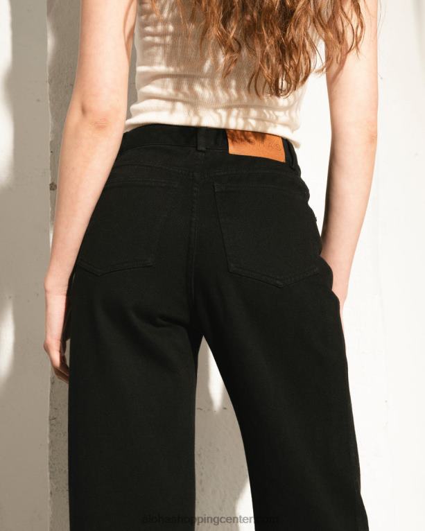 piano - črne bombažne kavbojke ženske Alohas 0D4R8997