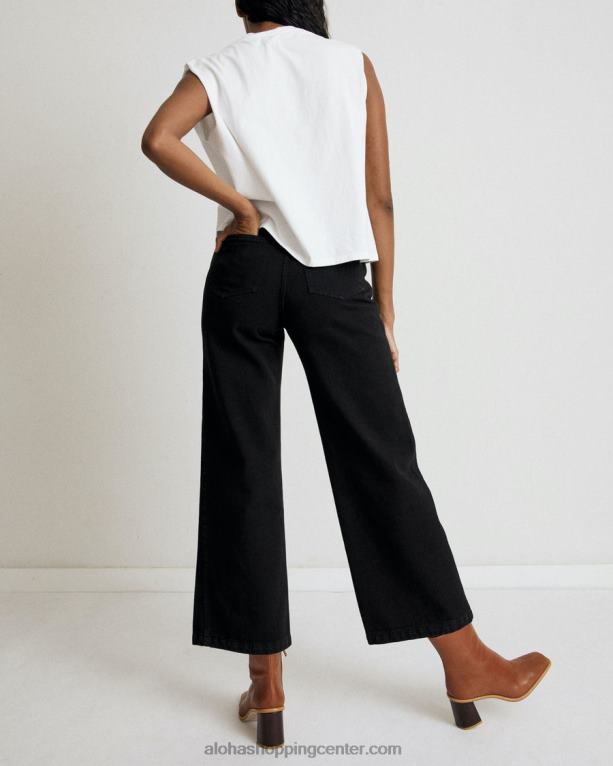 piano - črne bombažne kavbojke ženske Alohas 0D4R8997