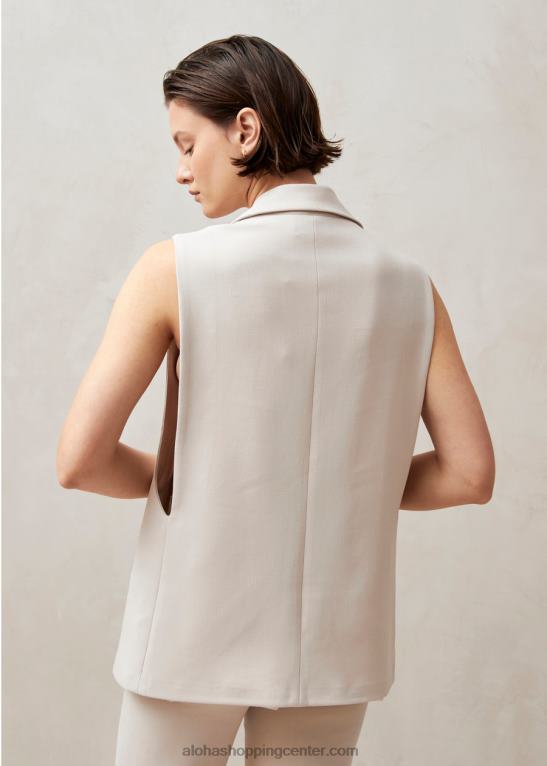 piera - bež blazer brez rokavov ženske Alohas 0D4R8697