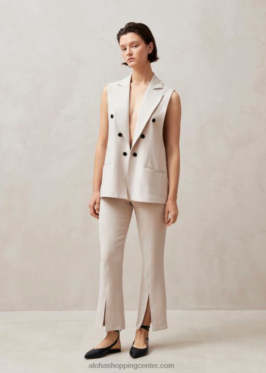 piera - bež blazer brez rokavov ženske Alohas 0D4R8697