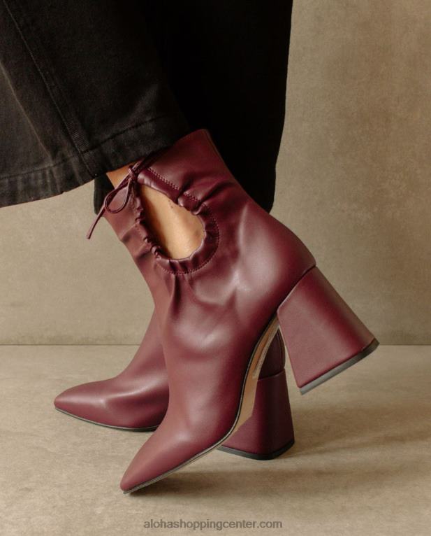 pigment - vijolični veganski usnjeni škornji ženske Alohas 0D4R8318