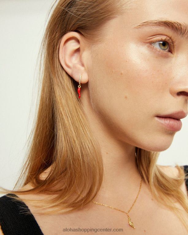 pikantno - zlati uhani ženske Alohas 0D4R81125