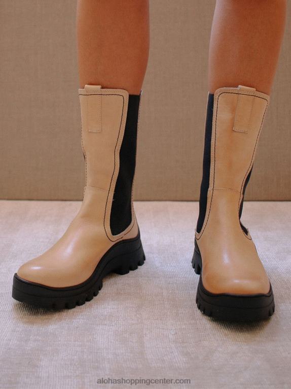 poberi me - bež usnjeni škornji ženske Alohas 0D4R8586