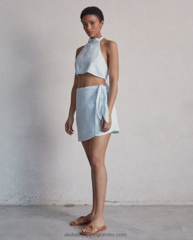 poezija - modri platneni vrh ženske Alohas 0D4R8948