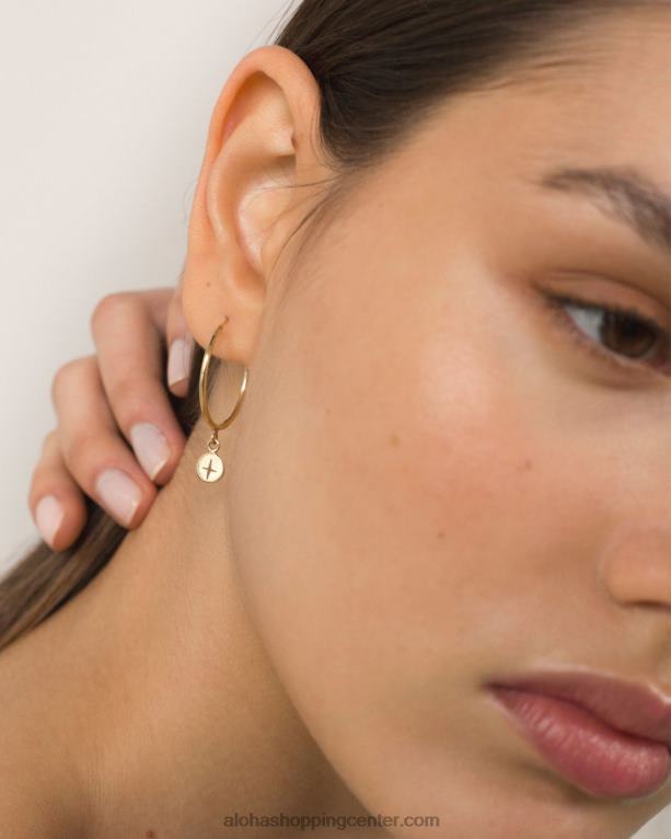 polarna zvezda - zlati uhani ženske Alohas 0D4R81170