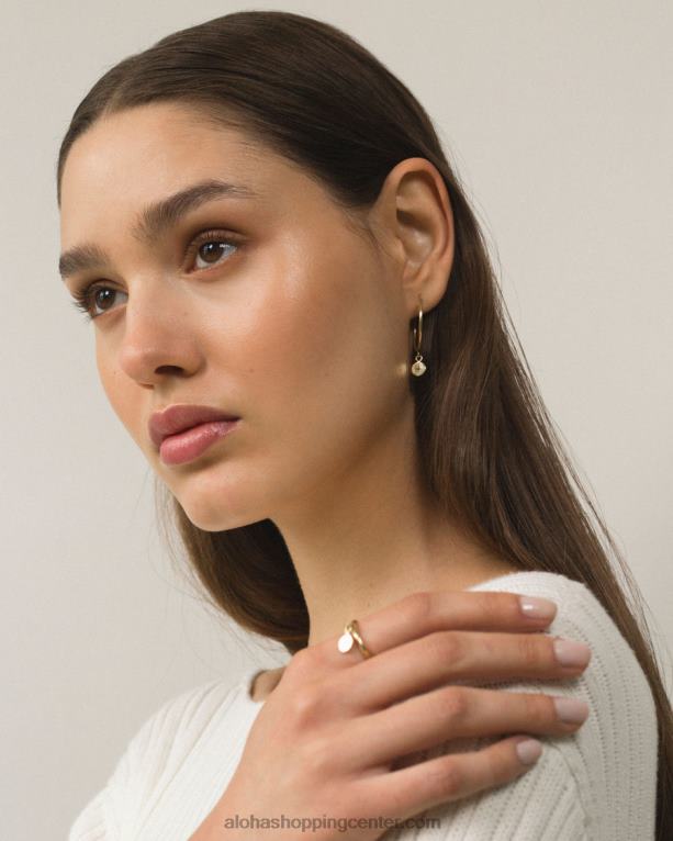 polarna zvezda - zlati uhani ženske Alohas 0D4R81170