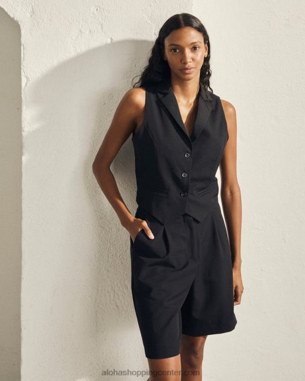 polet - črne kratke hlače ženske Alohas 0D4R8715