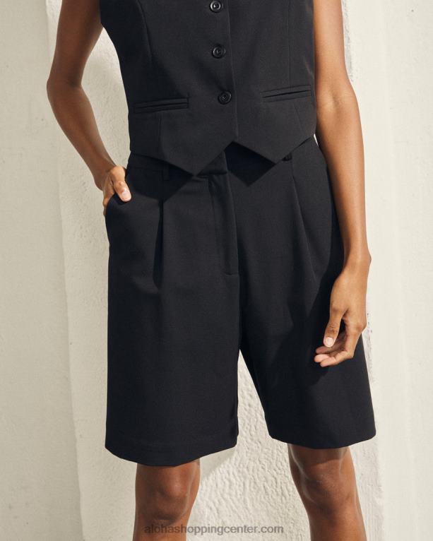 polet - črne kratke hlače ženske Alohas 0D4R8715