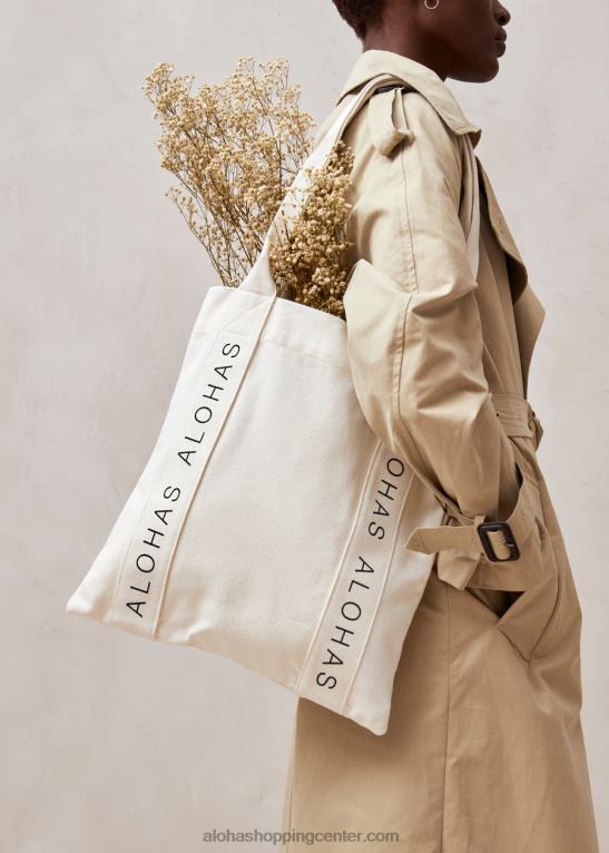 poletje ljubezni - bela bombažna torbica ženske Alohas 0D4R81216