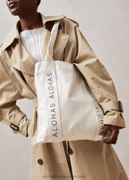 poletje ljubezni - bela bombažna torbica ženske Alohas 0D4R81216