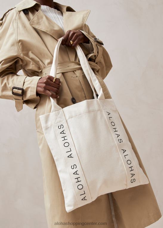 poletje ljubezni - bela bombažna torbica ženske Alohas 0D4R81216