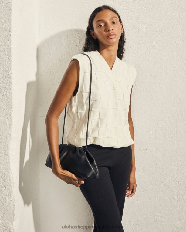 polni delovni čas - bel pleten telovnik ženske Alohas 0D4R8714