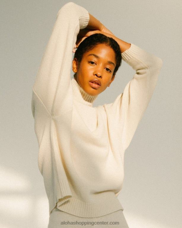 potniški - beli pleteni vrh ženske Alohas 0D4R8765