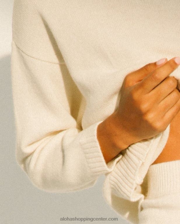 potniški - beli pleteni vrh ženske Alohas 0D4R8765