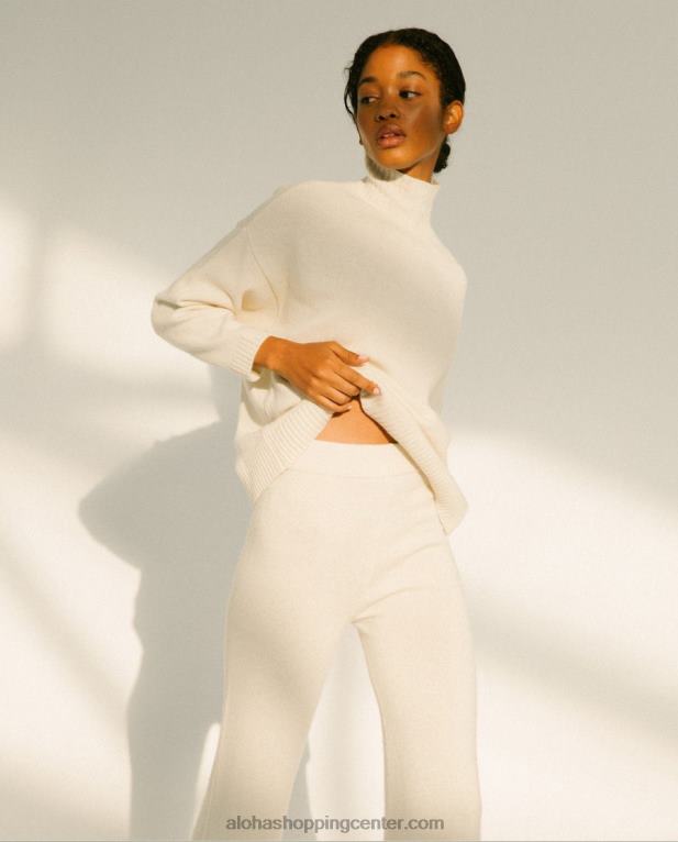 potniški - beli pleteni vrh ženske Alohas 0D4R8765