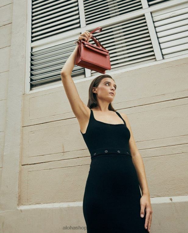 pripravljeni gumbi - črna pletena obleka ženske Alohas 0D4R8860