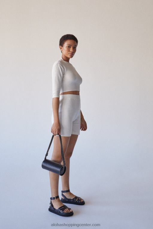 prostorne - bele pletene kratke hlače ženske Alohas 0D4R8858