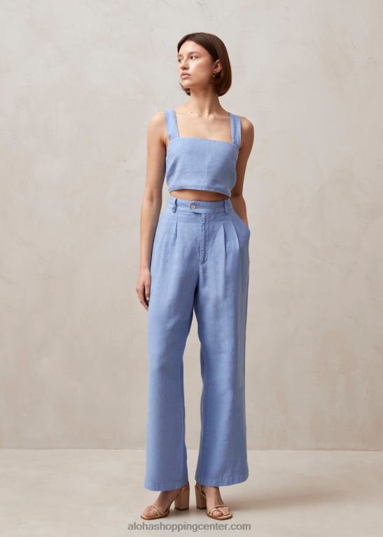 rai - modri platneni vrh ženske Alohas 0D4R8611