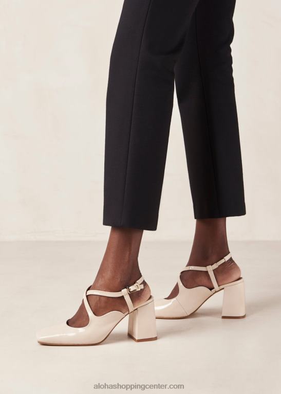 reggie - bele lakirane copate ženske Alohas 0D4R8288