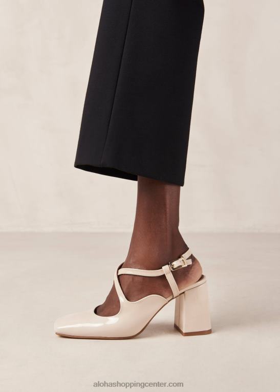 reggie - bele lakirane copate ženske Alohas 0D4R8288