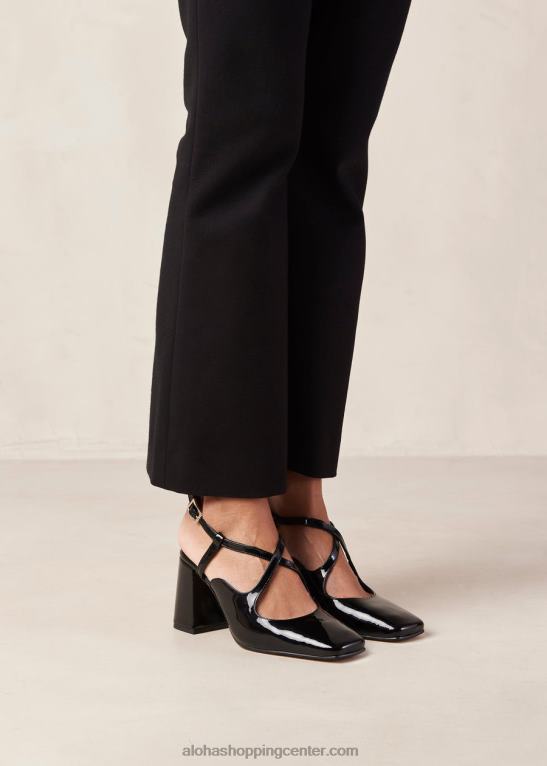 reggie – črne lakaste copate ženske Alohas 0D4R8287