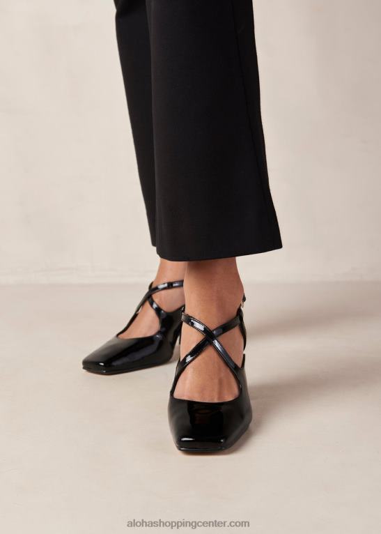 reggie – črne lakaste copate ženske Alohas 0D4R8287