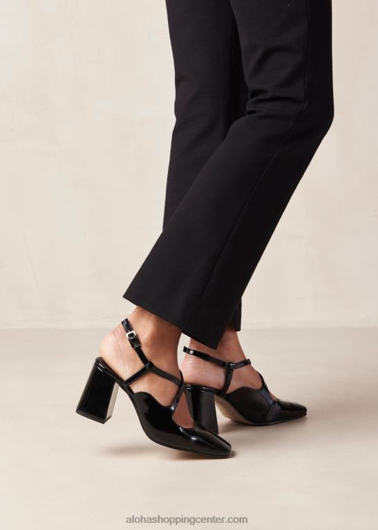 reggie – črne lakaste copate ženske Alohas 0D4R8287