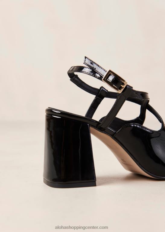 reggie – črne lakaste copate ženske Alohas 0D4R8287