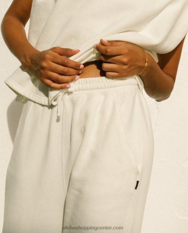 ristretto - bele bombažne hlače ženske Alohas 0D4R8795