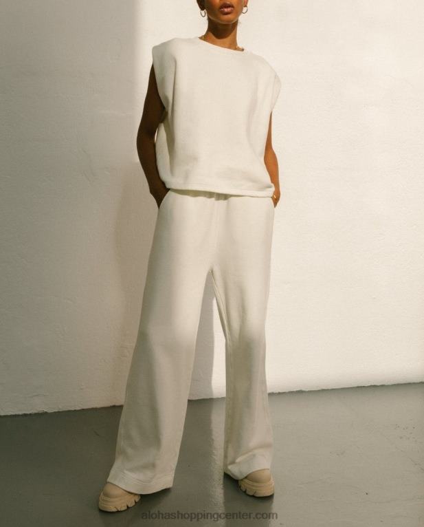 ristretto - bele bombažne hlače ženske Alohas 0D4R8795