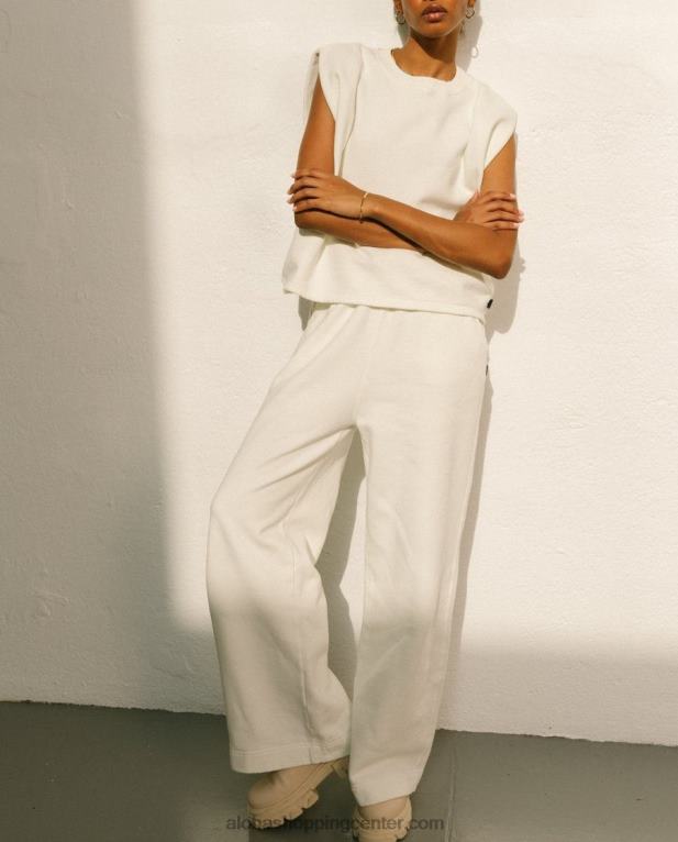 ristretto - bele bombažne hlače ženske Alohas 0D4R8795